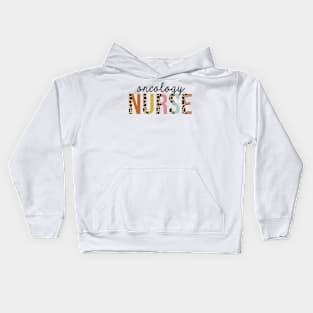 Oncology Nurse Leopard Print Registered RN Nursing Appreciation Kids Hoodie